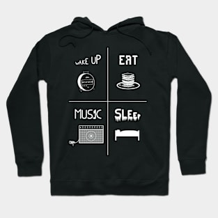 A perfect guitar day (dark version) Hoodie